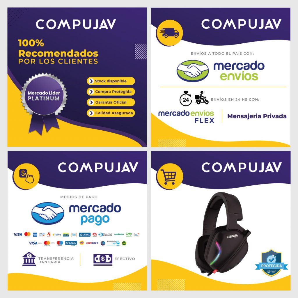 Diseño de Imágenes para Mercadolibre X4 - Cuambaz